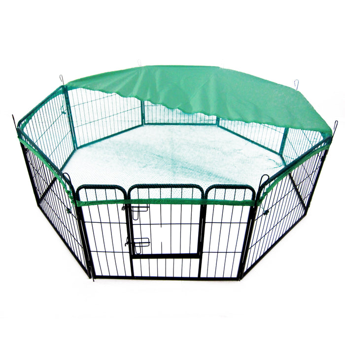 Paw Mate Green Net Cover for Pet Playpen 31in Dog Exercise Enclosure Fence Cage