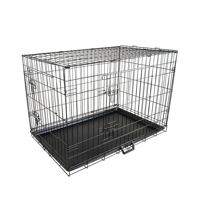 Paw Mate Wire Dog Cage Foldable Crate Kennel 42in with Tray