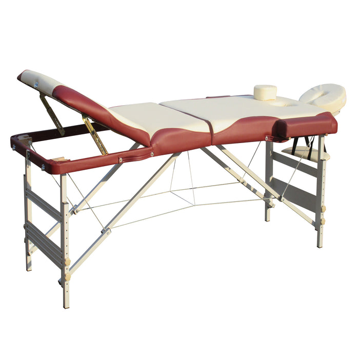 3 Fold Portable Aluminium Massage Table Massage Bed Beauty Therapy