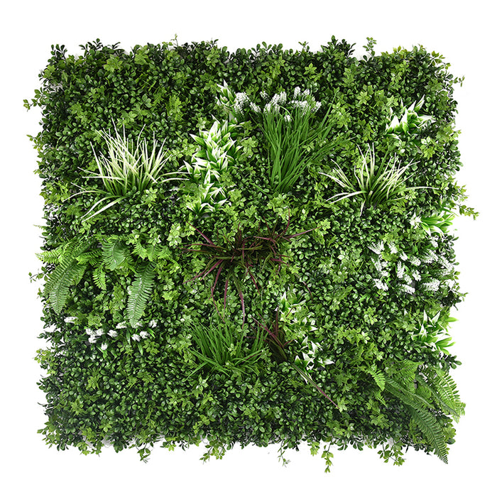 5 SQM Artificial Plant Wall Grass Panels Vertical Garden Foliage Tile Fence 1X1M Green