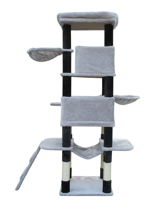 161 cm  Cat Scratching Post Tree Scratcher Pole-Little Grey