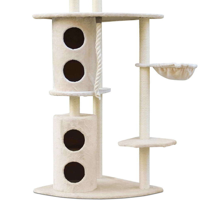 170cm XL Multi Level Cat Scratching Post Tree Post House Tower-Beige