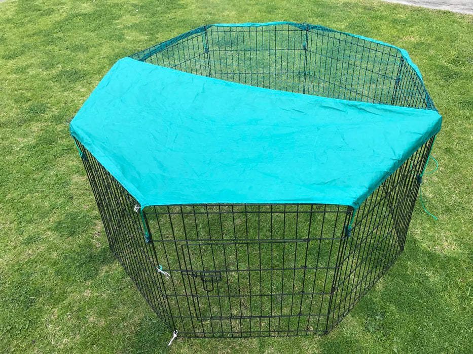 YES4PETS 6 Panel Dog Cat Exercise Playpen Puppy Enclosure Rabbit Fence With Cover