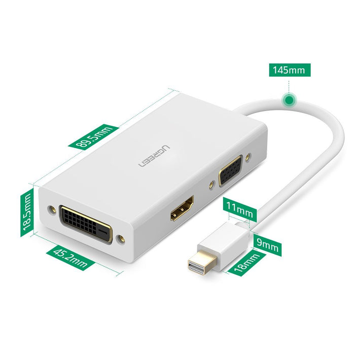 UGREEN Mini DP to HDMI/VGA/DVI converter 13.3cm (20417)