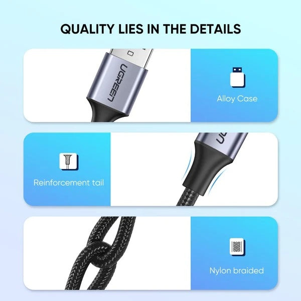 UGREEN 60126 UGREEN USB A to C Quick Charging Cable 1M