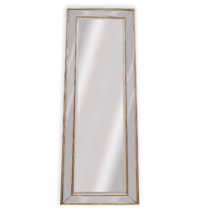 Medium Gold Beaded Framed Mirror - 70cm x 170cm