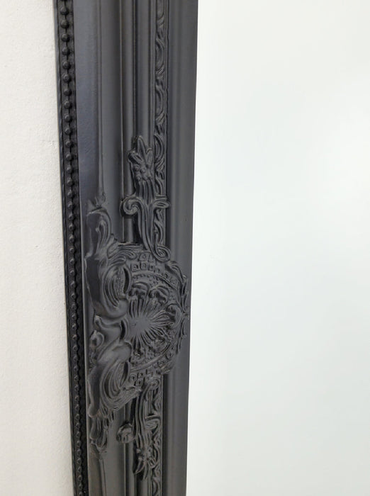 French Provincial Ornate Mirror - Black - Small 80cm x 110cm