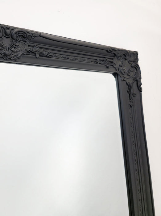 French Provincial Ornate Mirror - Black - Small 80cm x 110cm