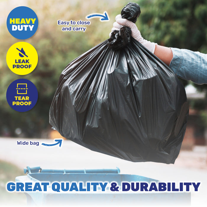 Xtra Kleen 240PCE 140L Garbage Bin Liners XL Tear & Leak Proof 100 x 140cm