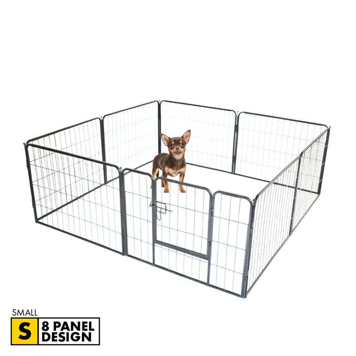 Pet Basic 8 Panel Pet Playpen Exercise Enclosure Cage Puppy Dog 80cm x 60cm