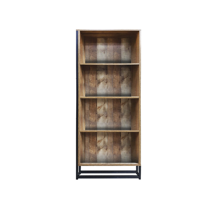 Home Master Vogue Wood Tone Bookcase Stylish Rustic Flawless Design 166cm