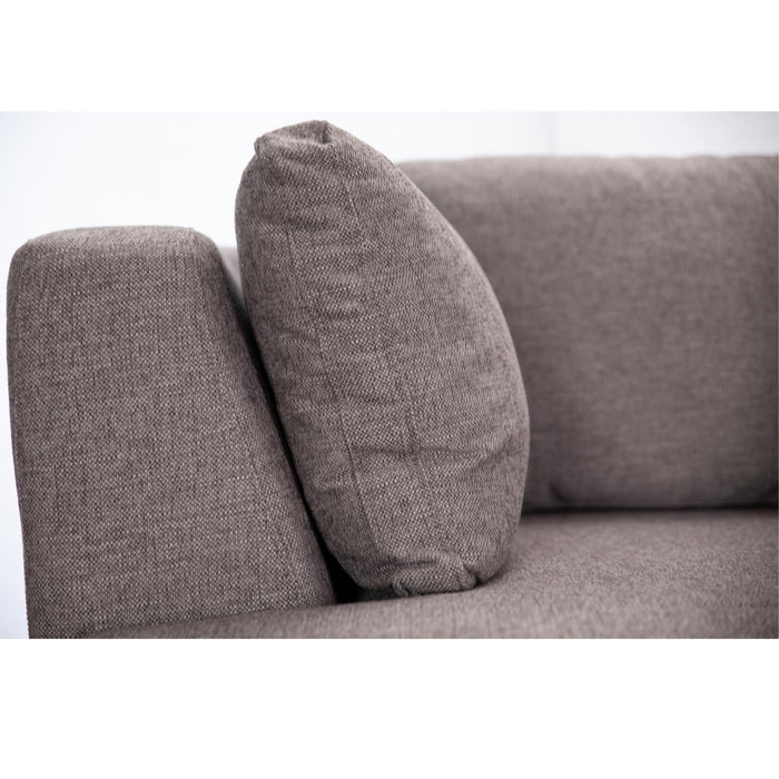 Sunshine Single Sofa Love Chair Fabric Swivel Armchair - Grey