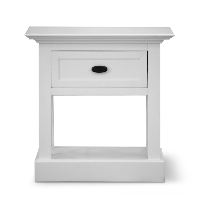 Beechworth Bedside Tables 1 Drawer Storage Cabinet Shelf Side End Table - Grey