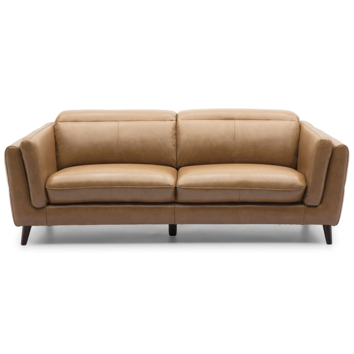 Quince 2 Seater Sofa Genuine Leather Upholstered Coach Lounge