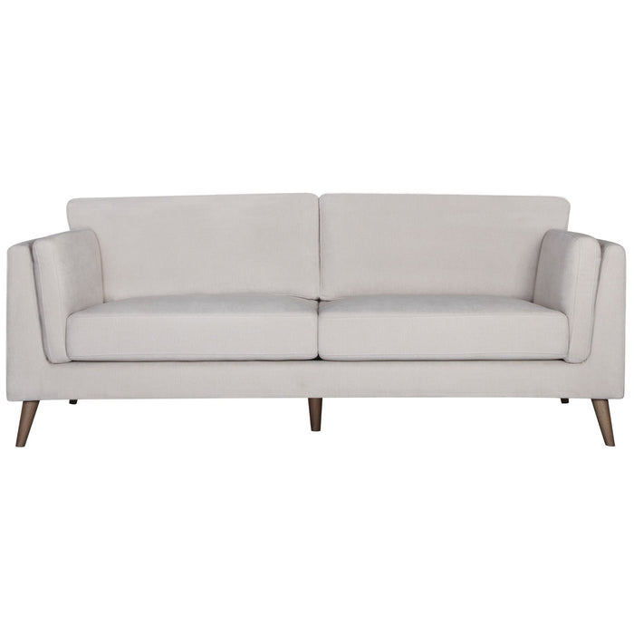 Nooa 3 Seater Sofa Fabric Uplholstered Lounge Couch - Stone