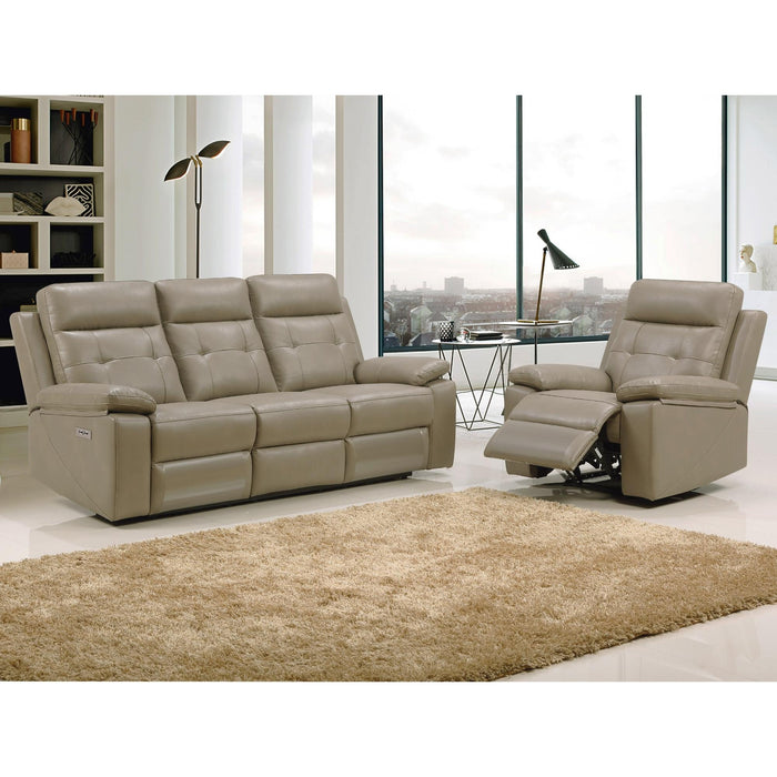 Kingsman 3 Seater Electric Recliner Sofa Genuine Leather Home Theater Lounge