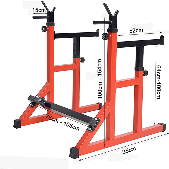 Squat Rack Barbell Rack Dip Station Home Fitness GYM Bench Press Bar Weight Lifting Strength Training