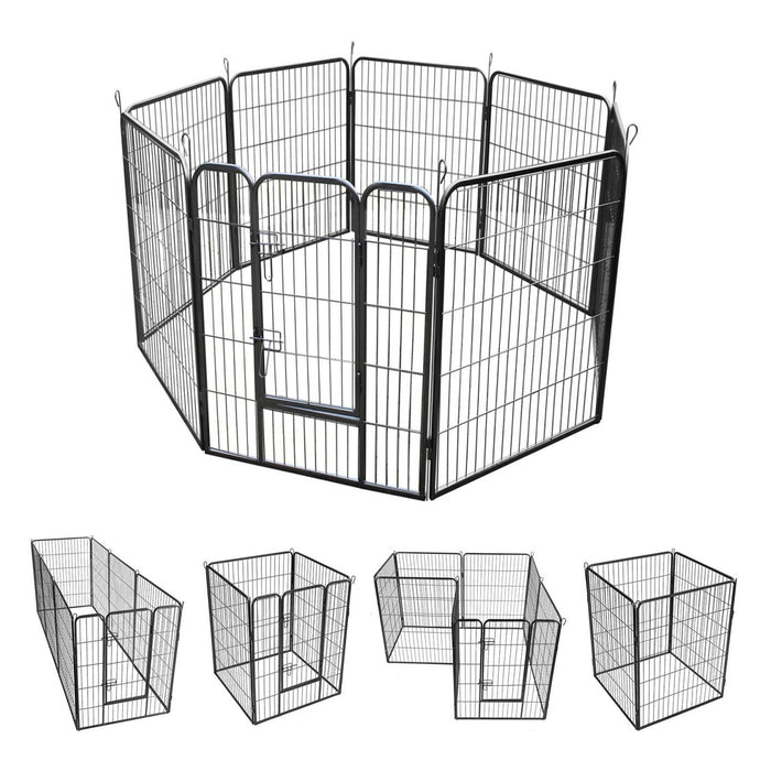 Pet Playpen 48" 8 Panel Dog Puppy Enclosure Cage Fence