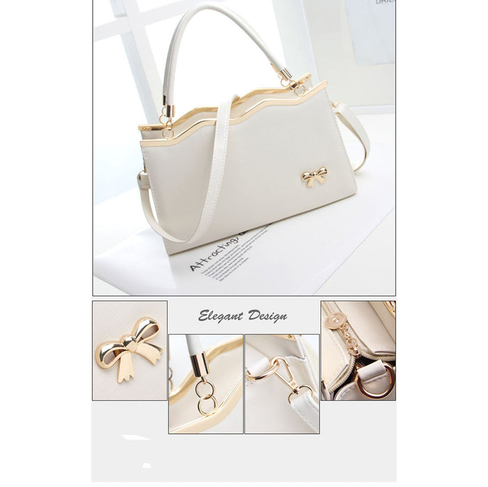 Unique Fashion Hand Bag White color, with the shoulder strap