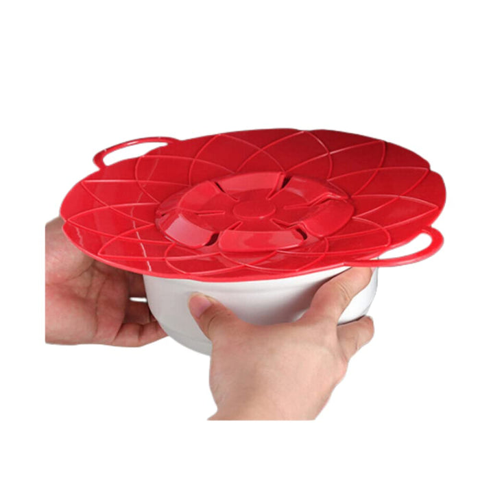 3 PCS Silicone Lid Spill Stopper Cover For Pot Pan Kitchen Flower Cookware