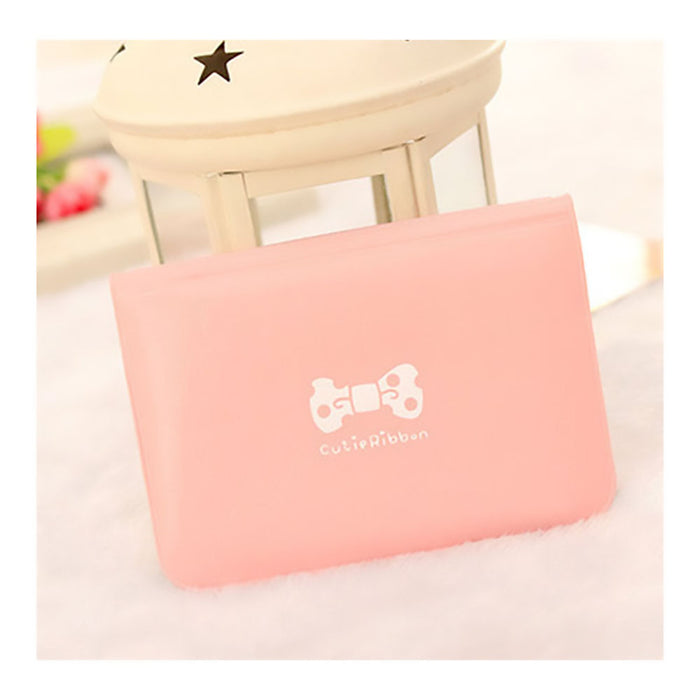 30 SETS Candy Color PVC Wallet ID Credit Card Holder, 12 Pockets