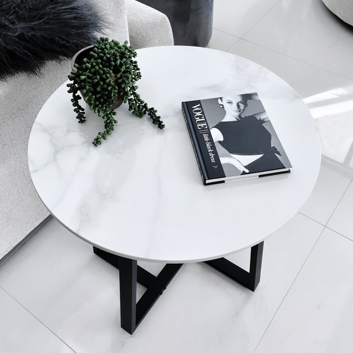 Interior Ave - Sienna Marble Stone Top Side Table