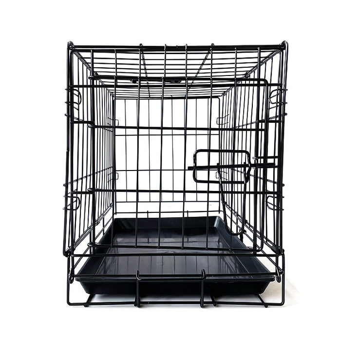 36" Pet Dog Cage Kennel Metal Crate Enlarged Thickened Reinforced Pet Dog House