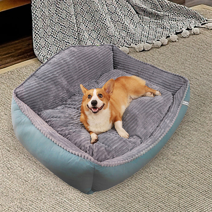 Large Pet Dog Bed Soft Warm Removable Washable High Back Mattress Puppy Mat L