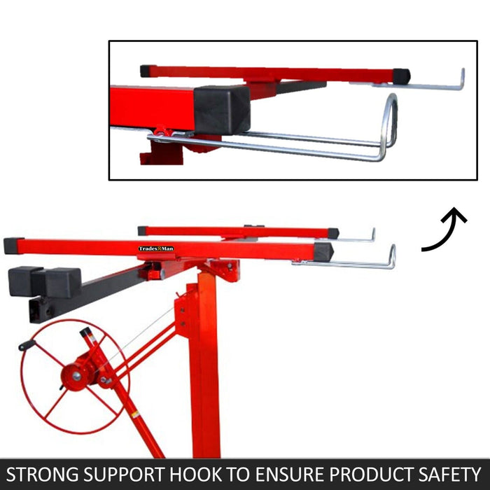 16FT Drywall Gyprock Panel Lifter Plaster Board Sheet Hoist Lift Plasterboard