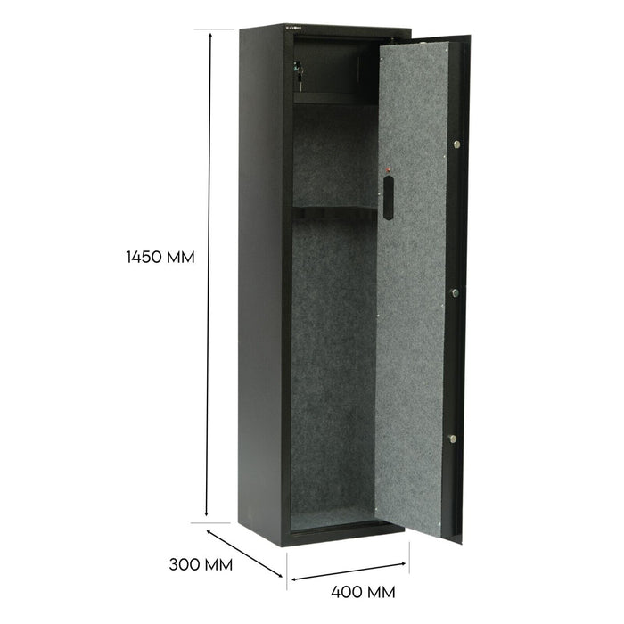 8 Gun Safe Firearm Rifle Storage Lock box Steel Cabinet Heavy Duty Locker