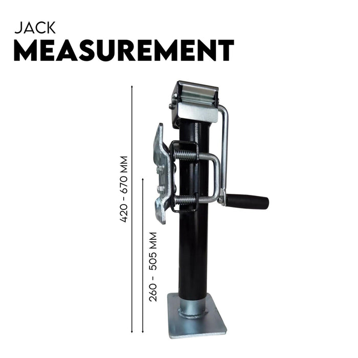 TRAILER PARTS 2000KG TRAILER CARAVAN JACK STAND /JOCKEY WHEEL DRAW BAR FITMENT