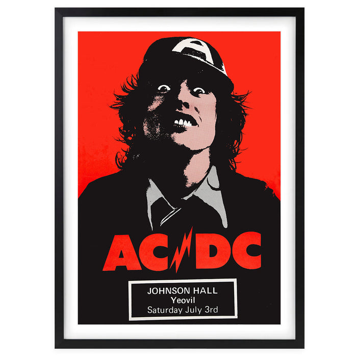 Wall Art's Ac Dc - First Album Tour 1976 Large 105cm x 81cm Framed A1 Art Print