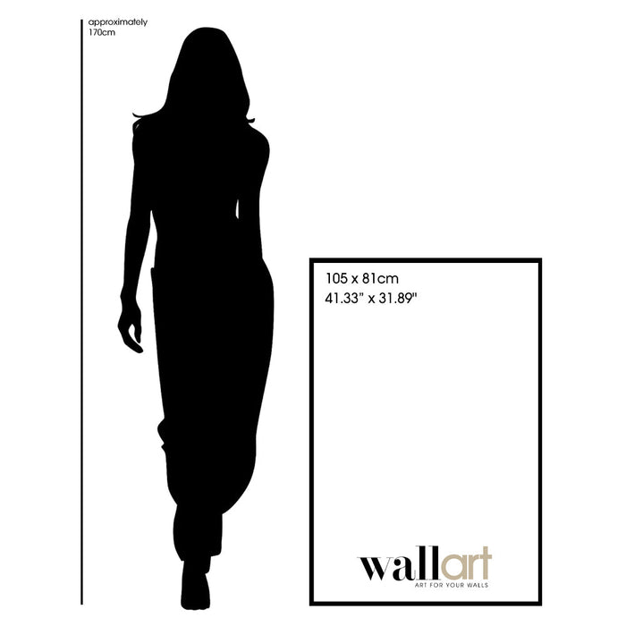 Wall Art's Cigar Lady Large 105cm x 81cm Framed A1 Art Print