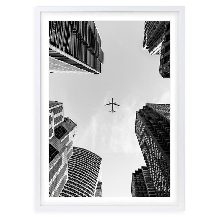 Wall Art's City Skies Large 105cm x 81cm Framed A1 Art Print