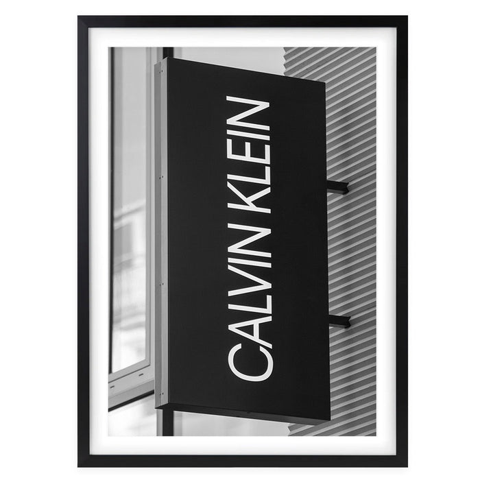 Wall Art's Calvin Klein Sign Large 105cm x 81cm Framed A1 Art Print