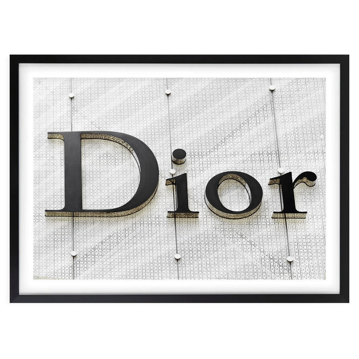 Wall Art's Dior Sign Large 105cm x 81cm Framed A1 Art Print