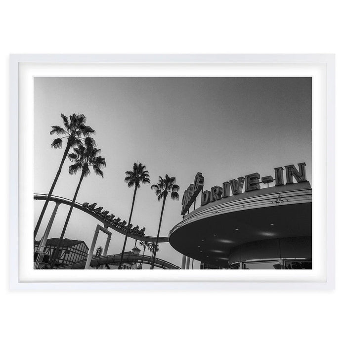 Wall Art's Drive In Large 105cm x 81cm Framed A1 Art Print