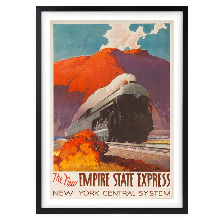 Wall Art's Empire State Express Large 105cm x 81cm Framed A1 Art Print