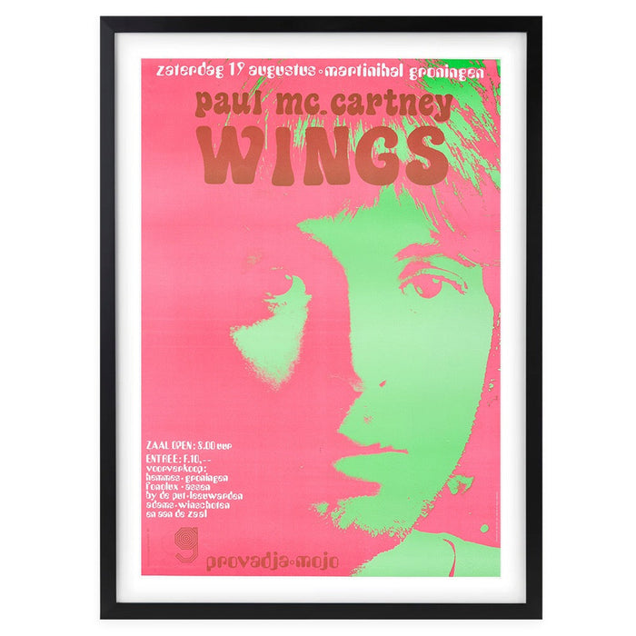 Wall Art's Paul Mccartney - Wings - 1972 Large 105cm x 81cm Framed A1 Art Print