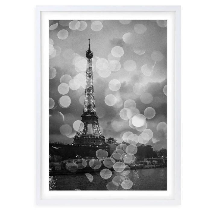 Wall Art's Paris In The Rain Large 105cm x 81cm Framed A1 Art Print