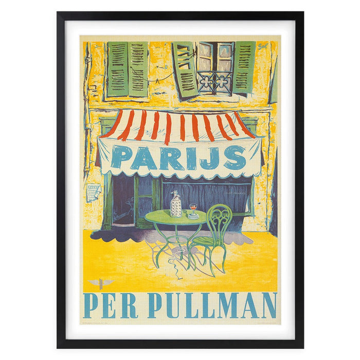 Wall Art's Parijs Per Pullman Large 105cm x 81cm Framed A1 Art Print