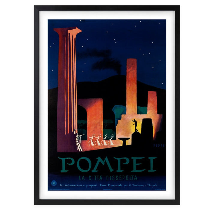 Wall Art's Pompei Large 105cm x 81cm Framed A1 Art Print