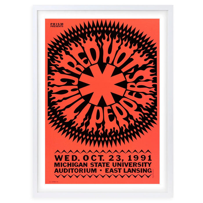 Wall Art's Red Hot Chili Peppers - Michigan State - 1991 Large 105cm x 81cm Framed A1 Art Print