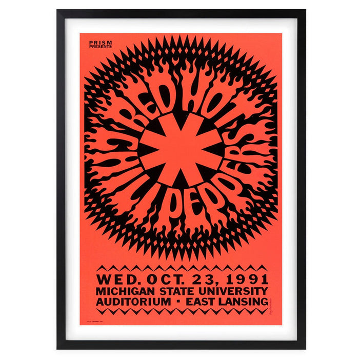 Wall Art's Red Hot Chili Peppers - Michigan State - 1991 Large 105cm x 81cm Framed A1 Art Print