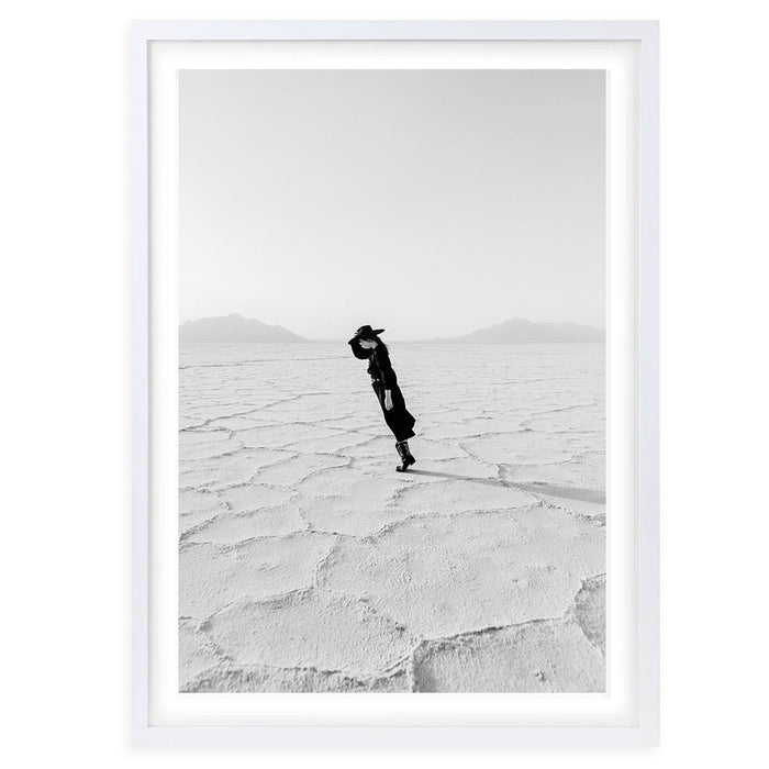 Wall Art's Salt Flats Utah Usa Large 105cm x 81cm Framed A1 Art Print