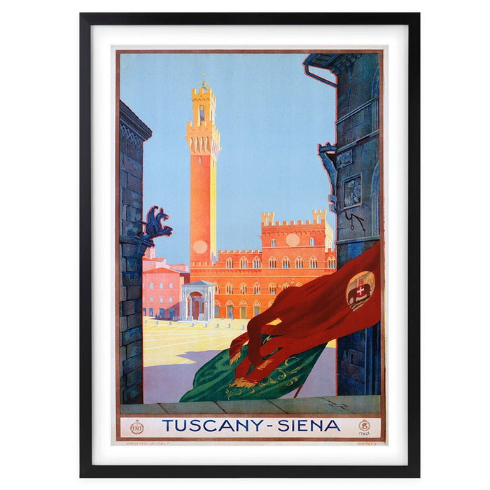 Wall Art's Tuscany Siena Large 105cm x 81cm Framed A1 Art Print