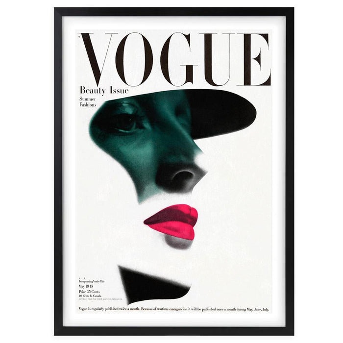 Wall Art's Vogue May 1945 Large 105cm x 81cm Framed A1 Art Print