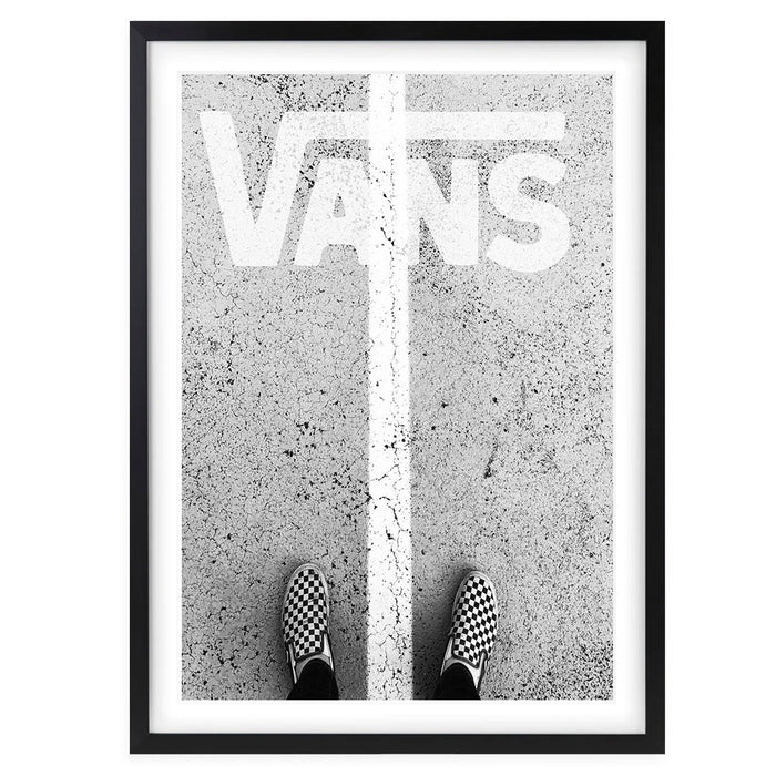 Wall Art's Vans Sneakers Framed A1 Art Print