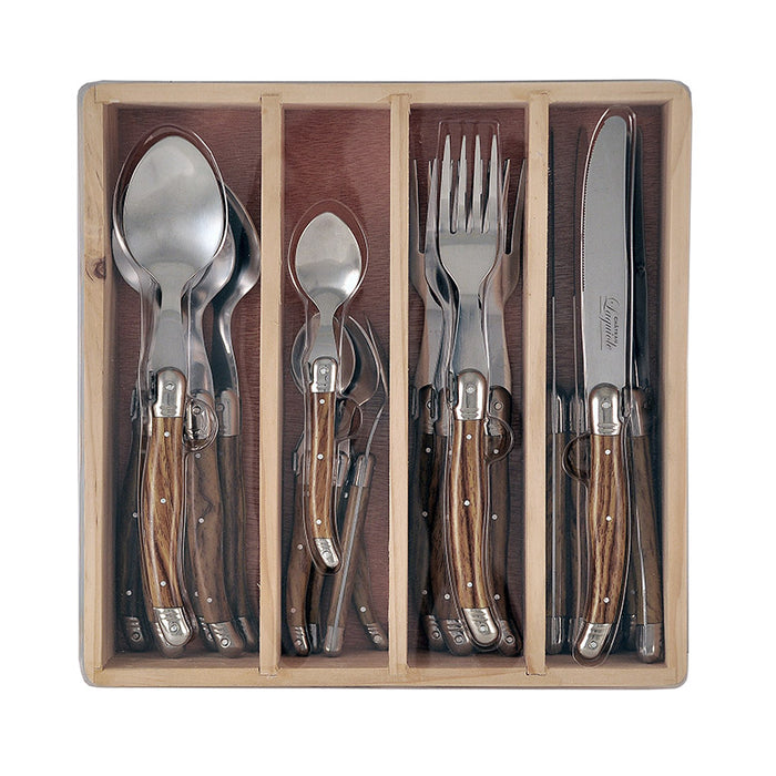 Cutlery Set 24 p Wooden x 6sets