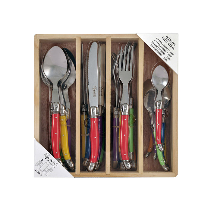 Cutlery Set 24p Multicolour x 6sets